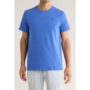 Tommy Bahama Mens Blue Marlin Logo Short Sleeve Crew Neck T-Shirt Size Medium